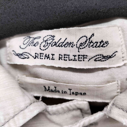 レミレリーフ REMI RELIEF スタッズ ミリタリーシャツ メンズ JPN:S