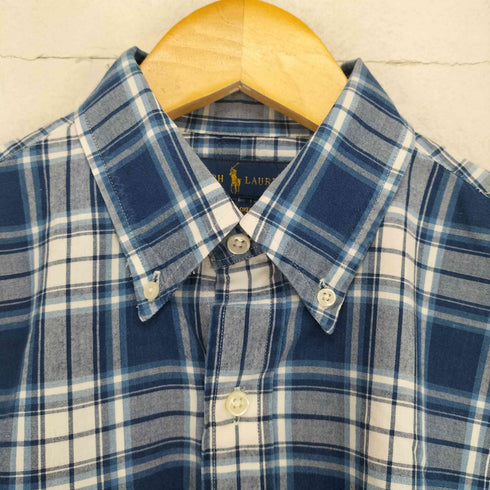 ポロラルフローレン POLO RALPH LAUREN INDIGO OXFORD チェックシャツ メンズ S