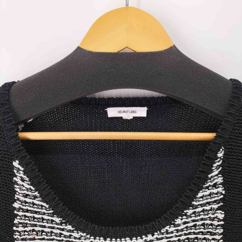 ヘルムートラング HELMUT LANG リネン混 アシンメトリーデザインコットンニット メンズ import:M