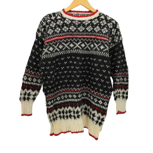 KNIT KNIT モヘア混 ネイティブ柄 プルオーバー ニット メンズ import:M
