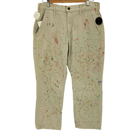 カーハート Carhartt ペイント加工 ワークパンツ リメイク メンズ w36