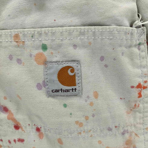 カーハート Carhartt ペイント加工 ワークパンツ リメイク メンズ w36