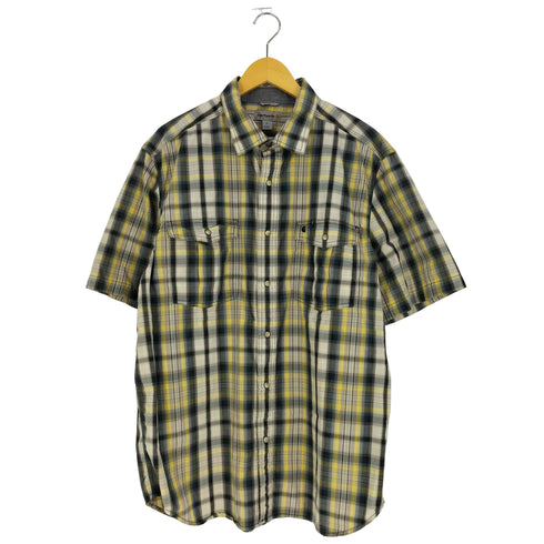 カーハート Carhartt RELAXED FIT Bozeman Short Sleeve Shirt チェックシャツ メンズ import:XL