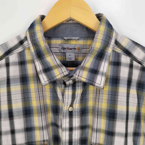 カーハート Carhartt RELAXED FIT Bozeman Short Sleeve Shirt チェックシャツ メンズ import:XL