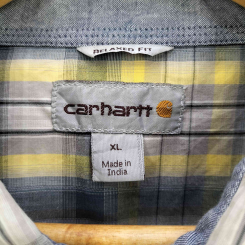 カーハート Carhartt RELAXED FIT Bozeman Short Sleeve Shirt チェックシャツ メンズ import:XL