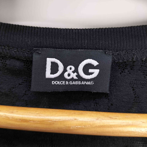 ドルチェアンドガッバーナ DOLCE&GABBANA トルコ製 花柄 レース ノースリーブ ブラウス レディース import:XS
