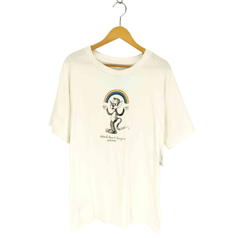 エムエムシックスメゾンマルタンマルジェラ MM6 Maison Martin Margiela 19SS キャラクター 虹 プリント S/S クルーネック Tシャツ ユニセックス メンズ import:S