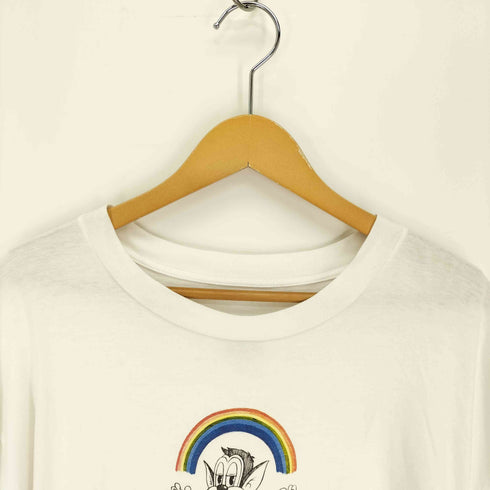 エムエムシックスメゾンマルタンマルジェラ MM6 Maison Martin Margiela 19SS キャラクター 虹 プリント S/S クルーネック Tシャツ ユニセックス メンズ import:S