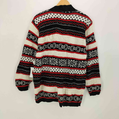 アルフレッドダナー ALFRED DUNNER USA製 ノルディック柄 モックネック アクリル ニット メンズ import:L