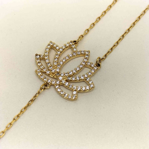 スワロフスキー SWAROVSKI Symbolic Lotus チャーム ネックレス レディース