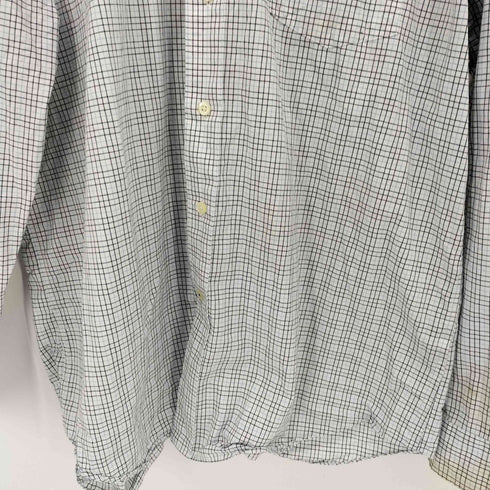 ノーティカ NAUTICA ロゴ刺繍 チェック L/S ボタンダウンシャツ メンズ import:XL