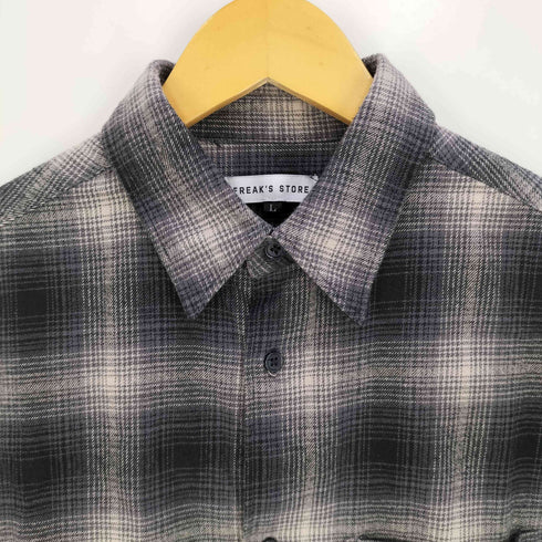 フリークスストア FREAKS STORE Relax Fit リラックスフィット オンブレチェック ネルシャツ メンズ JPN:L