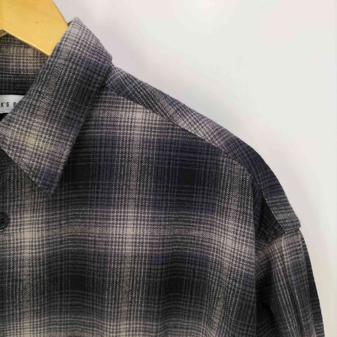 フリークスストア FREAKS STORE Relax Fit リラックスフィット オンブレチェック ネルシャツ メンズ JPN:L