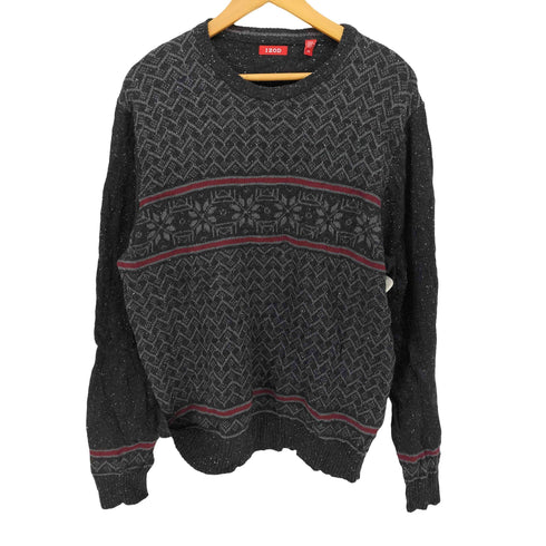 アイゾッド IZOD 総柄 ネップ コットンアクリル ニット メンズ import:L