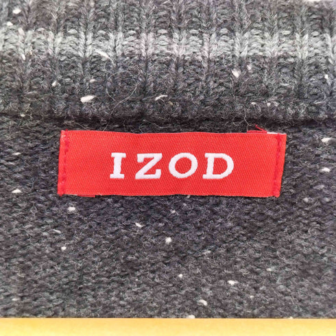 アイゾッド IZOD 総柄 ネップ コットンアクリル ニット メンズ import:L