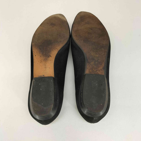 サルヴァトーレフェラガモ Salvatore Ferragamo イタリア製 クロコ型押し リボン スウェード パンプス レディース 5 1/2