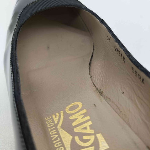 サルヴァトーレフェラガモ Salvatore Ferragamo イタリア製 素材切替 ヒール スクエアトゥ パンプス レディース 5 1/2