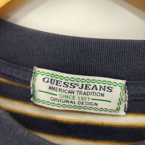 ゲスジーンズ GUESS JEANS フロント刺繍 ボーダー L/S TEE メンズ import:S