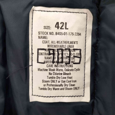 ユーエスアーミー U.S. ARMY ALL WEATHER COAT ライナー オール ウェザー コート 2010年製 メンズ 42L
