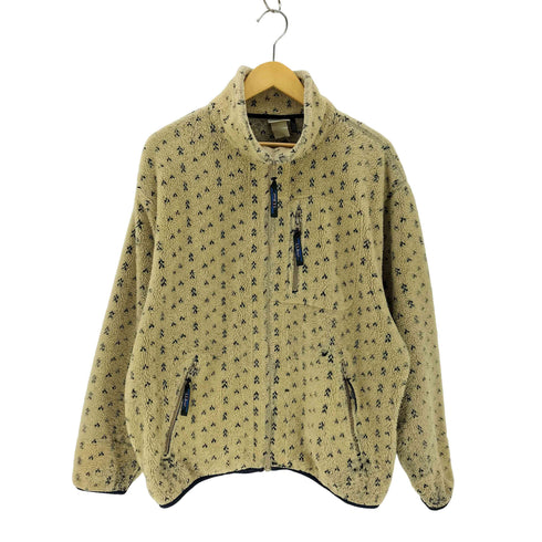 エルエルビーン L.L.Bean 80s バーズアイ柄 ハーフジップ フリース メンズ