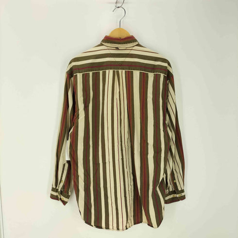 トミーヒルフィガー TOMMY HILFIGER 90s-00s ストライプ柄 ボタンダウンシャツ メンズ JPN:M
