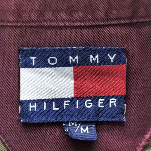 トミーヒルフィガー TOMMY HILFIGER 90s-00s ストライプ柄 ボタンダウンシャツ メンズ JPN:M