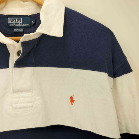 ポロバイラルフローレン Polo by RALPH LAUREN ポニー 刺繍 ボーダー L/S ラガーシャツ メンズ import:L
