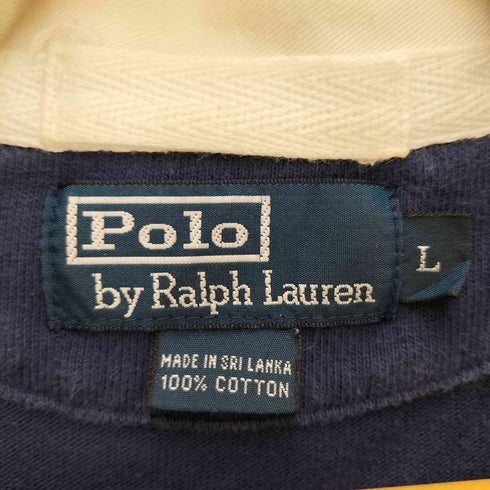 ポロバイラルフローレン Polo by RALPH LAUREN ポニー 刺繍 ボーダー L/S ラガーシャツ メンズ import:L