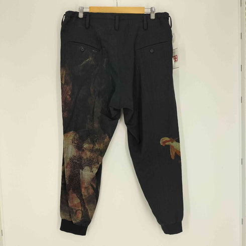 ヨウジヤマモトプールオム Yohji Yamamoto POUR HOMME 24SS A-NIGHTMARE RIBBED HEM PANTS ナイトメア リブ ヘム パンツ メンズ JPN:2