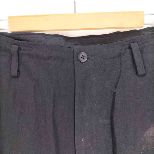 ヨウジヤマモトプールオム Yohji Yamamoto POUR HOMME 24SS A-NIGHTMARE RIBBED HEM PANTS ナイトメア リブ ヘム パンツ メンズ JPN:2