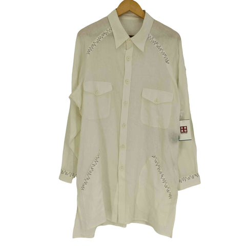ヨウジヤマモトプールオム Yohji Yamamoto POUR HOMME 24SS FLAX LAWN SHIRT フラックス ローン シャツ メンズ JPN:2