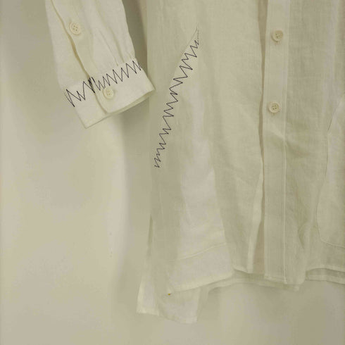 ヨウジヤマモトプールオム Yohji Yamamoto POUR HOMME 24SS FLAX LAWN SHIRT フラックス ローン シャツ メンズ JPN:2