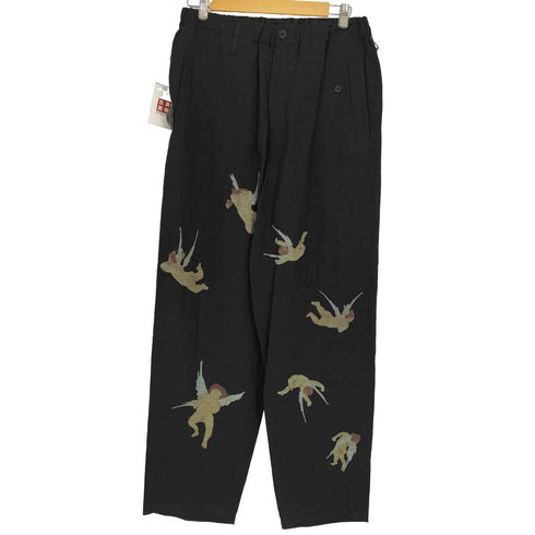 ヨウジヤマモトプールオム Yohji Yamamoto POUR HOMME 24SS ANGEL PRINT PANTS エンジェル プリント パンツ LOOK 20~21 メンズ JPN:2