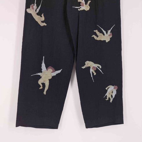 ヨウジヤマモトプールオム Yohji Yamamoto POUR HOMME 24SS ANGEL PRINT PANTS エンジェル プリント パンツ LOOK 20~21 メンズ JPN:2