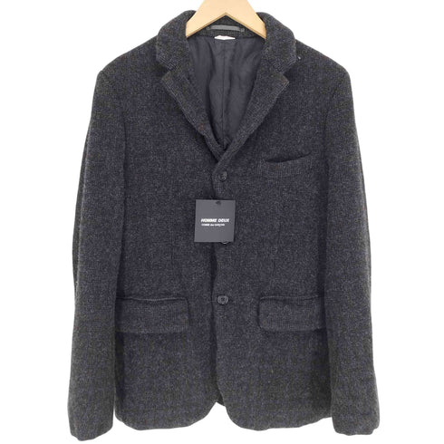 コムデギャルソンオムドゥ COMME des GARCONS HOMME DEUX AD2024 24AW 製品加工ウールテーラードジャケット メンズ S