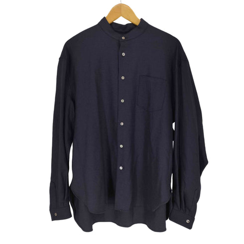 ネーム Name. 18AW HOUNDTOOTH PLAID BAND COLLAR SHIRT メンズ JPN:0