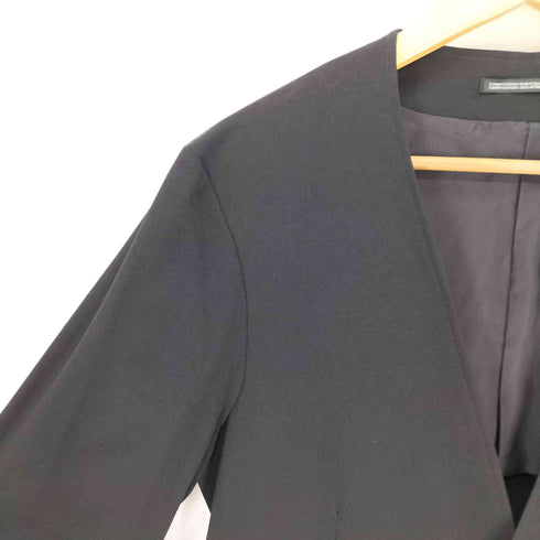 ヨウジヤマモトプールオム Yohji Yamamoto POUR HOMME 24SS COLLARLESS TUXEDO JACKET カラーレス タキシード ジャケット メンズ JPN:2