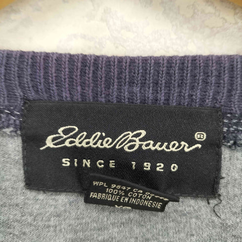 エディーバウアー Eddie Bauer 90s バイカラーL/Sリブニット メンズ JPN:XL