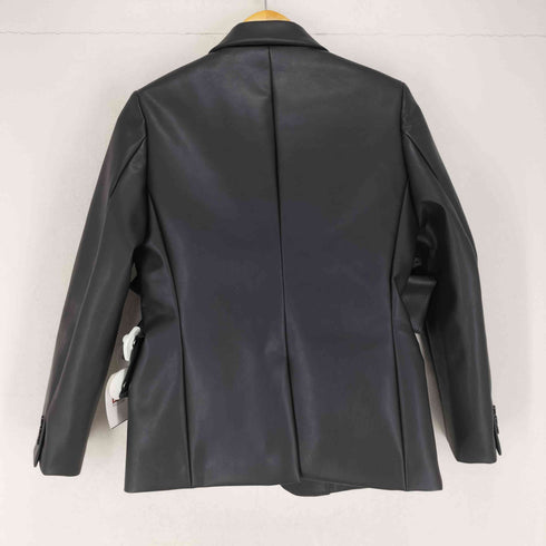 コムデギャルソン COMME des GARCONS AD2024 24AW リボンデザインフェイクレザーテーラードジャケット レディース XS