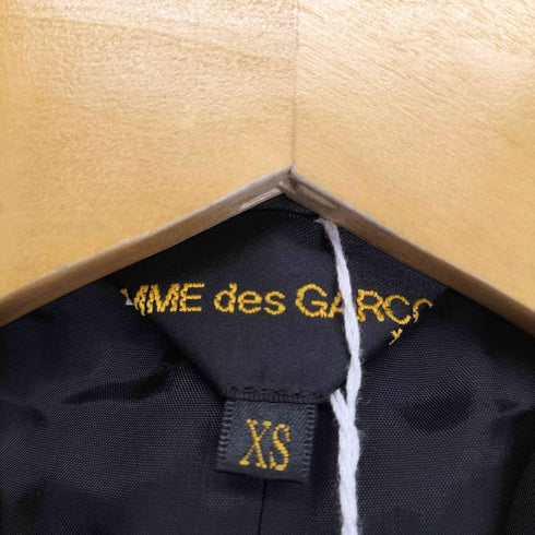 コムデギャルソン COMME des GARCONS AD2024 24AW リボンデザインフェイクレザーテーラードジャケット レディース XS