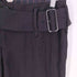 ヨウジヤマモト Yohji Yamamoto HIGH TWISTED GABARDINE LOW-RISE BELTED PANTS ハイ ツイスト ギャバジン ローライズ ベルト パンツ レディース JPN:2
