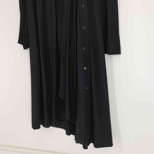 ヨウジヤマモト Yohji Yamamoto 24SS LUMINARY CLEAR SMOOTH STOLE DETAIL LONG CARDIGAN ルミナリー クリア スムース ストール ディテール ロング カーディガン レディース JPN:2