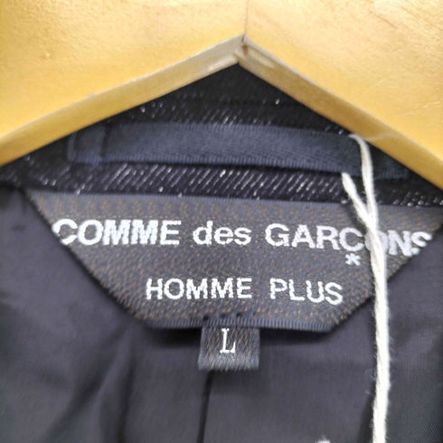 コムデギャルソンオムプリュス COMME des GARCONS HOMME PLUS AD2024 24AW ラメ糸混フロントホールチェスターコート メンズ L