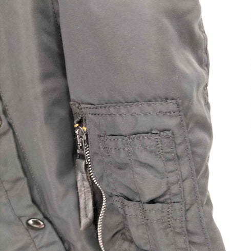アルファインダストリーズ ALPHA INDUSTRIES 90S USA製 N-3Bフライトジャケット ブラック メンズ import:L
