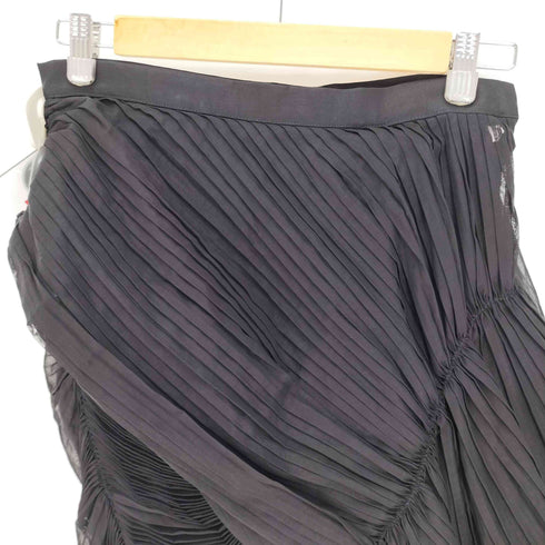 ヨウジヤマモト Yohji Yamamoto 22AW ASYMMETRY PLEATS SKIRT アシンメトリー プリーツ スカート LOOK26 レディース JPN:1