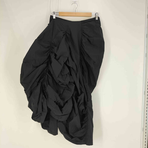 ヨウジヤマモト Yohji Yamamoto 24SS TYPEWRITER NYLON GATHER SKIRT タイプライター ナイロン ギャザー スカート レディース JPN:1