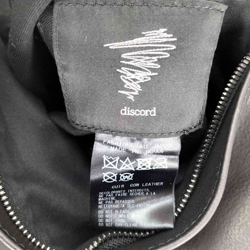 ディスコードヨウジヤマモト discord Yohji Yamamoto 24SS Clasp shoulder クラスプ カウレザー ショルダー バッグ メンズ