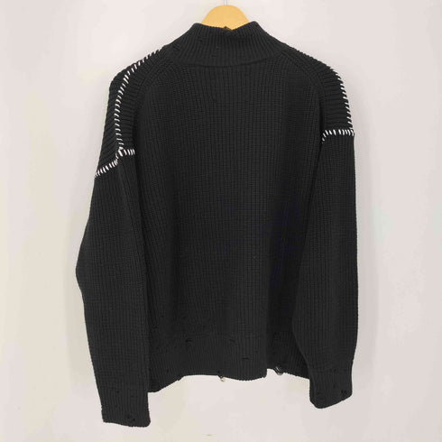メゾンスペシャル MAISON SPECIAL 24AW Embroidery Damage Prime-Over Drivers Knit メンズ JPN:1