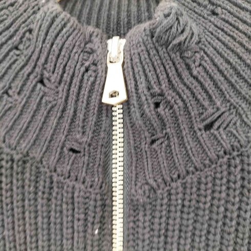 メゾンスペシャル MAISON SPECIAL 24AW Embroidery Damage Prime-Over Drivers Knit メンズ JPN:1