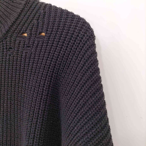 メゾンスペシャル MAISON SPECIAL 24AW Embroidery Damage Prime-Over Drivers Knit メンズ JPN:1